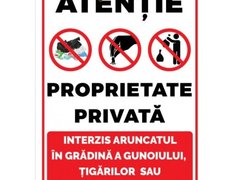 Indicatoare pentru gunoi